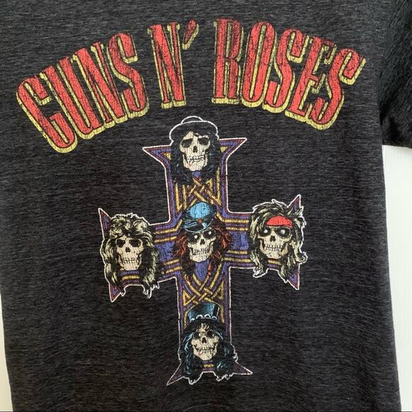 Guns N' Roses Black Cross Graphic Band Tee Small - Picture 2 of 4